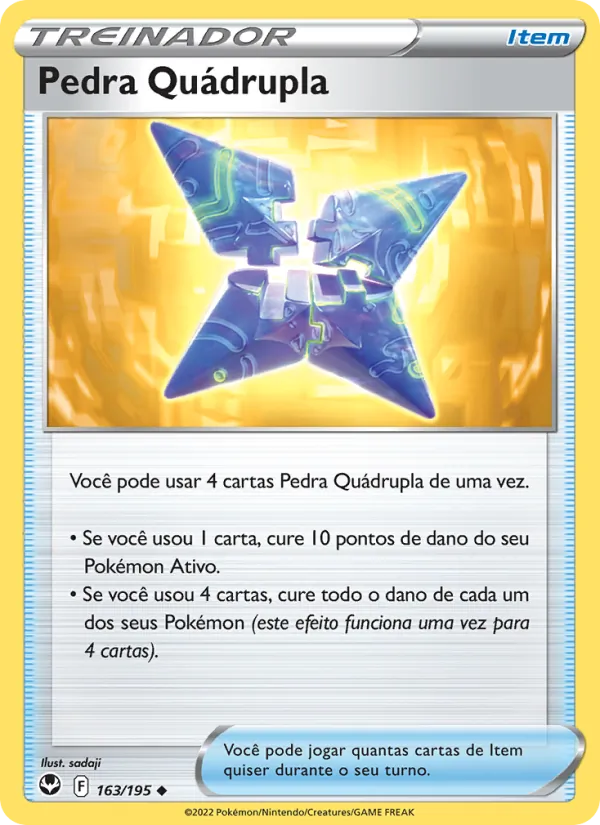 Pedra Quádrupla Tempestade Prateada 163/195