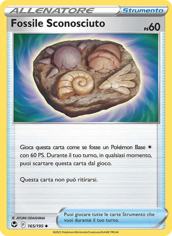 Fossile Sconosciuto Tempesta Argentata 165/195