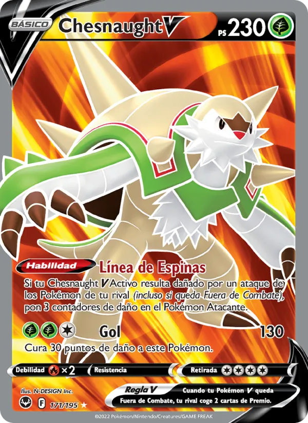 Chesnaught V Tempestad Plateada 171/195