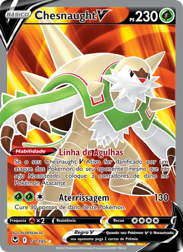Chesnaught V Tempestade Prateada 171/195
