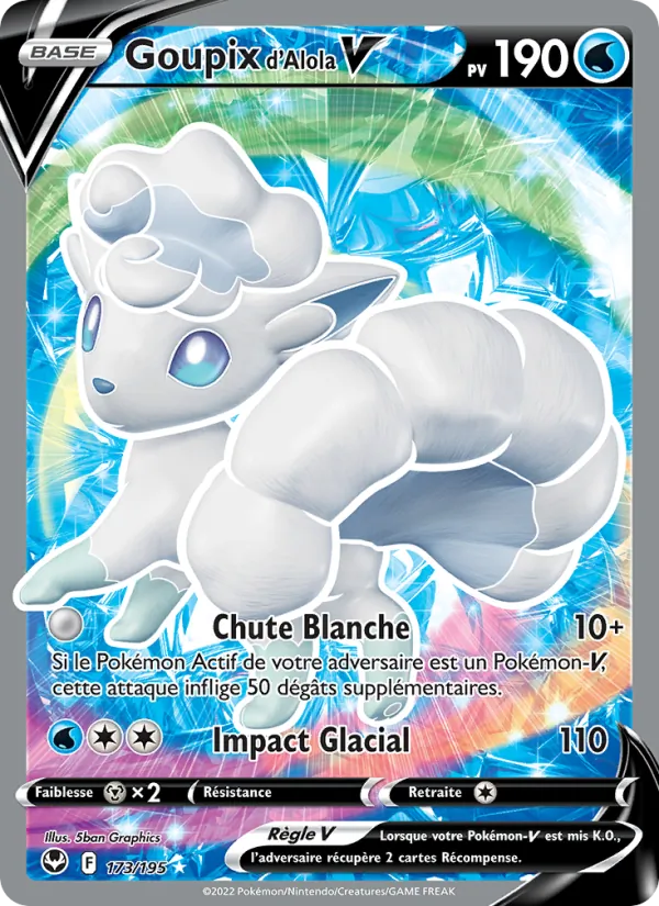 Goupix d'Alola V Tempête Argentée 173/195