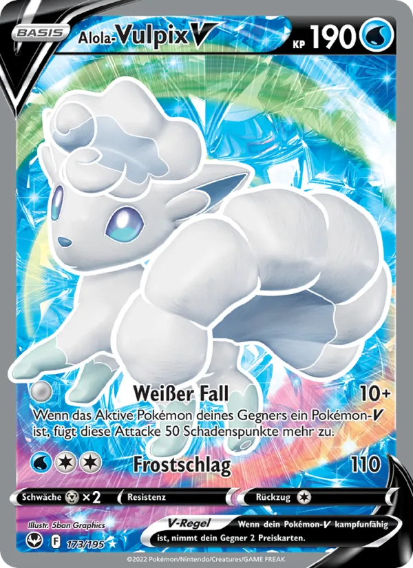 Alola Vulpix-V Silberne Sturmwinde 173/195