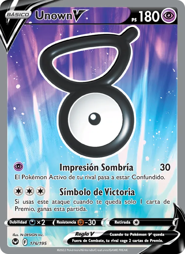 Unown V Tempestad Plateada 176/195