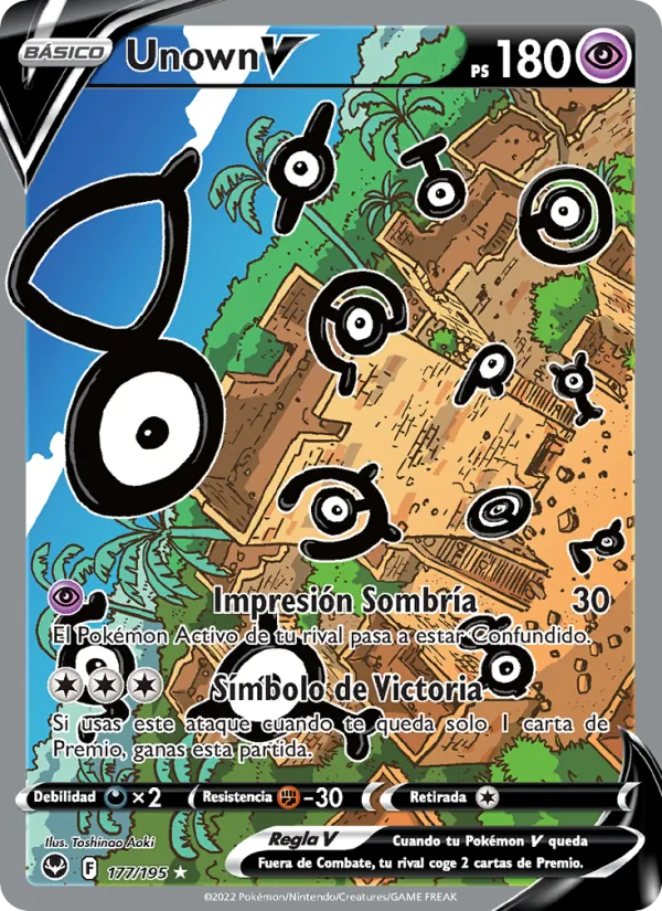 Unown V Tempestad Plateada 177/195