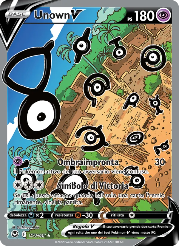 Unown V Tempesta Argentata 177/195