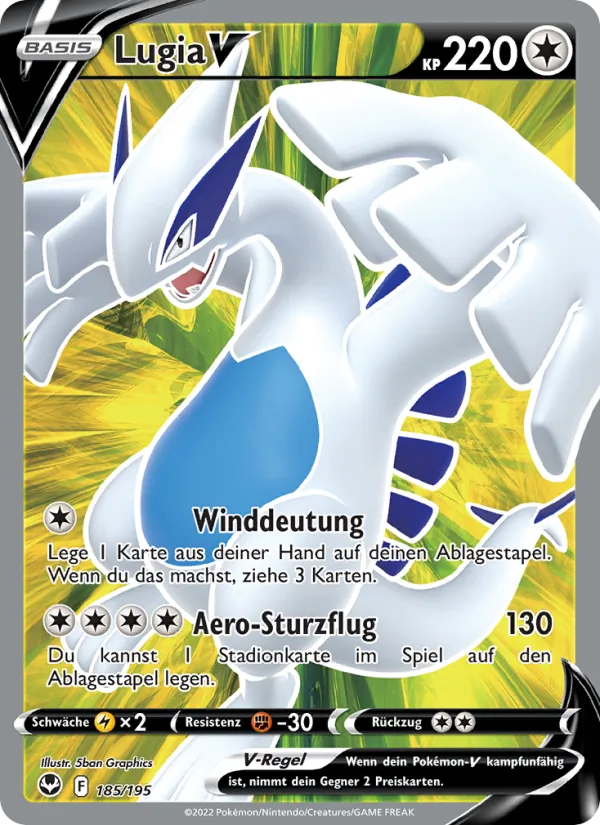 Lugia V Silberne Sturmwinde 185/195