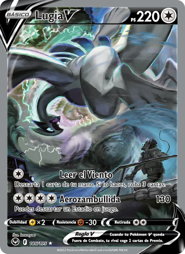 Lugia V Tempestad Plateada 186/195