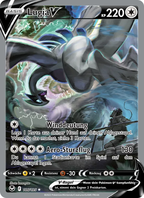 Lugia V Silberne Sturmwinde 186/195