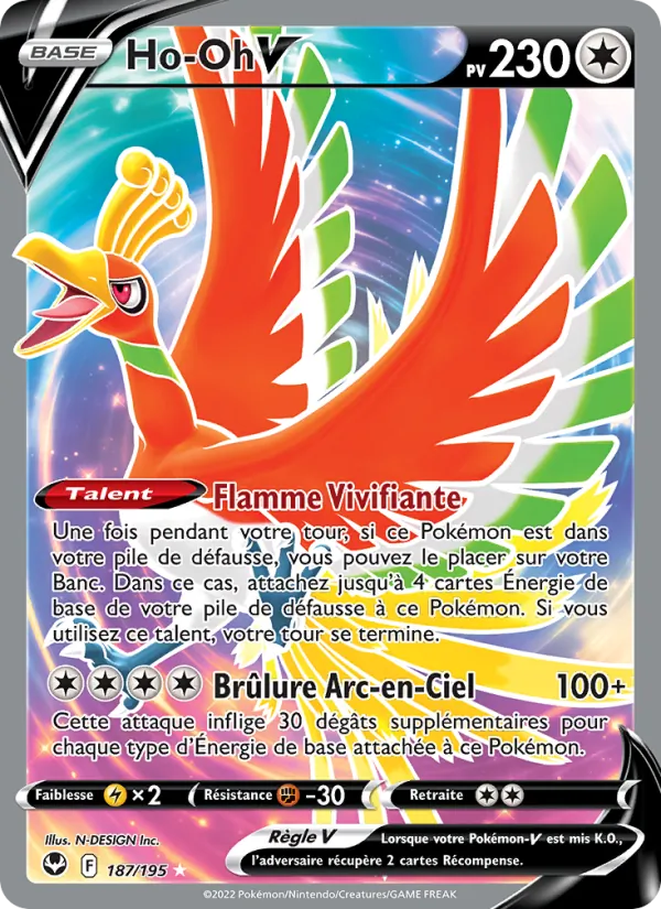 Ho-Oh V Tempête Argentée 187/195
