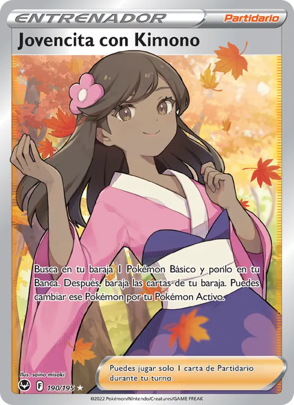 Jovencita con Kimono Tempestad Plateada 190/195