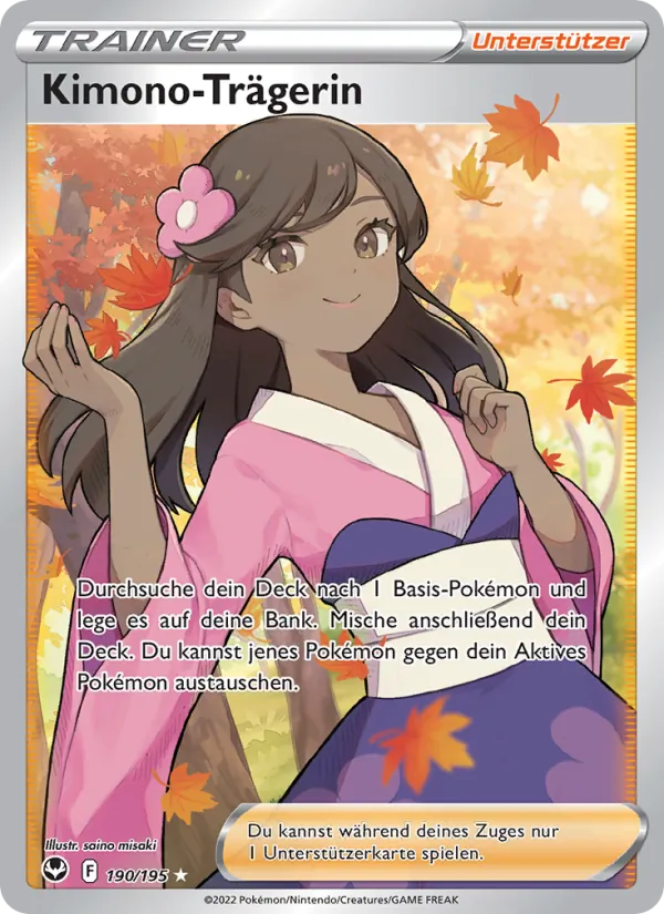 Kimono-Trägerin Silberne Sturmwinde 190/195