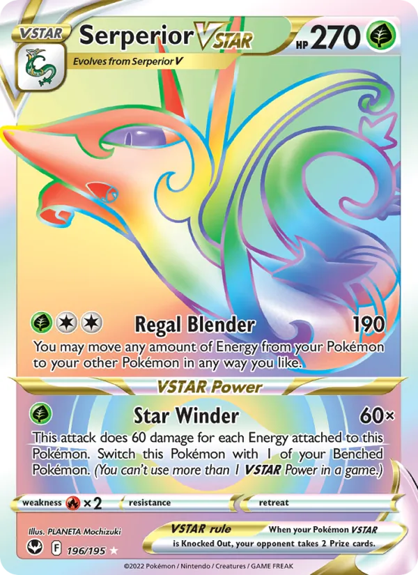 Serperior VSTAR Silver Tempest 196/195