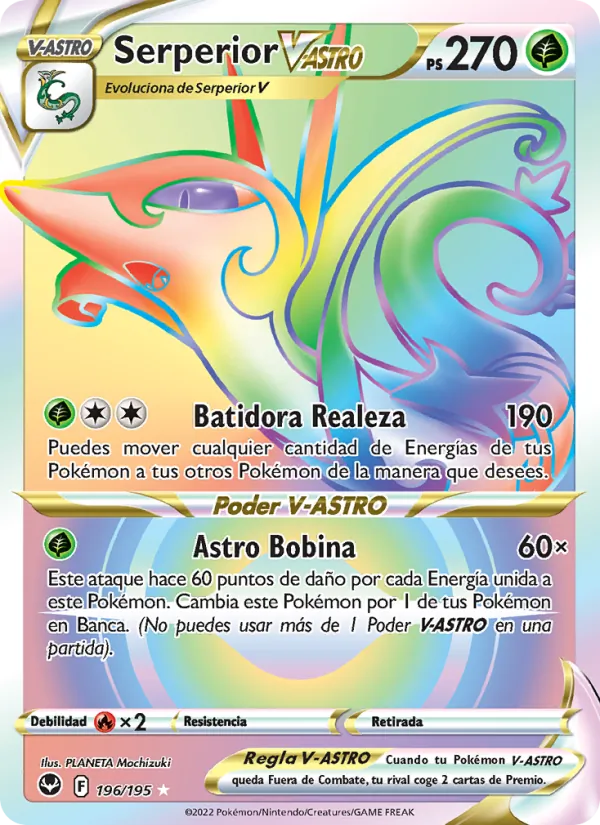 Serperior V-ASTRO Tempestad Plateada 196/195