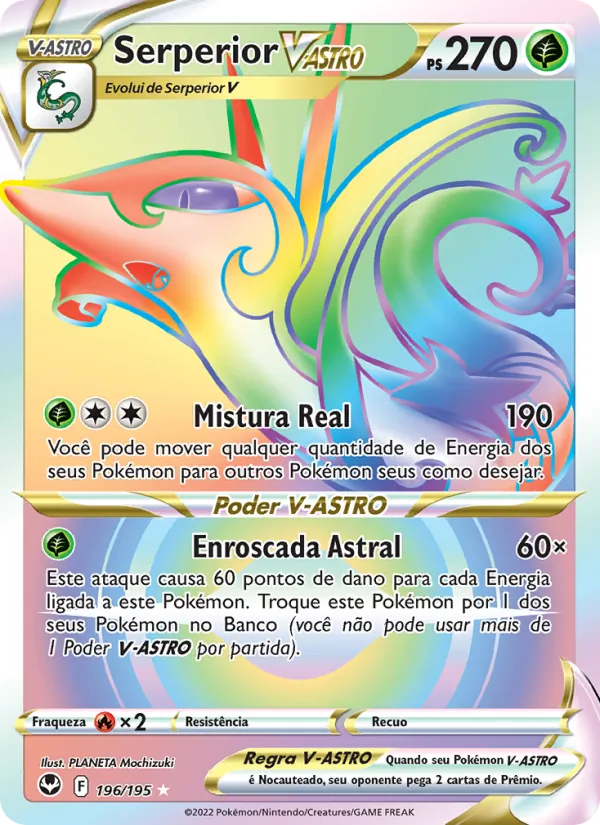 Serperior V-ASTRO Tempestade Prateada 196/195