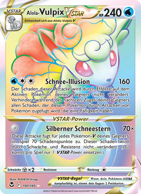 Alola Vulpix-VSTAR Silberne Sturmwinde 197/195