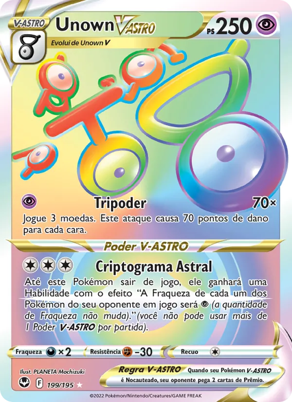 Unown V-ASTRO Tempestade Prateada 199/195