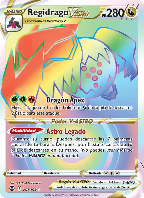 Regidrago V-ASTRO Tempestad Plateada 201/195