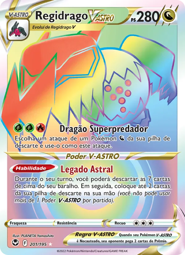 Regidrago V-ASTRO Tempestade Prateada 201/195