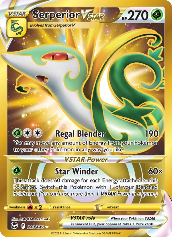 Serperior VSTAR Silver Tempest 210/195