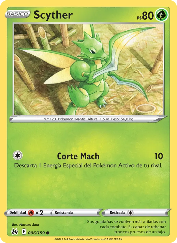 Scyther Cenit Supremo 006/159