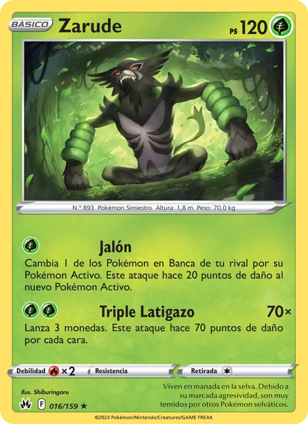 Zarude Cenit Supremo 016/159