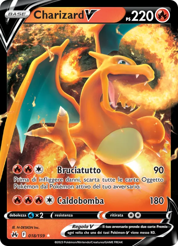 Charizard V Zenit Regale 018/159