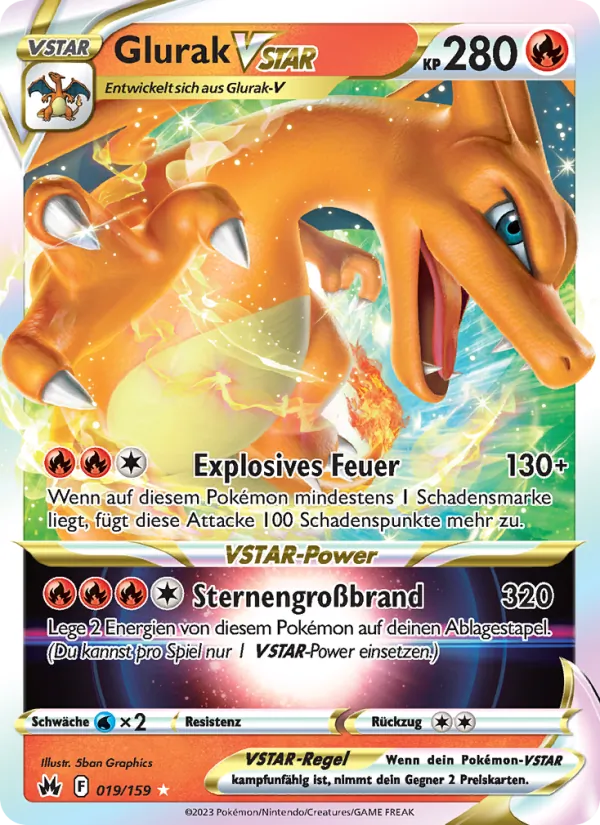 Glurak VSTAR Zenit der Könige 019/159