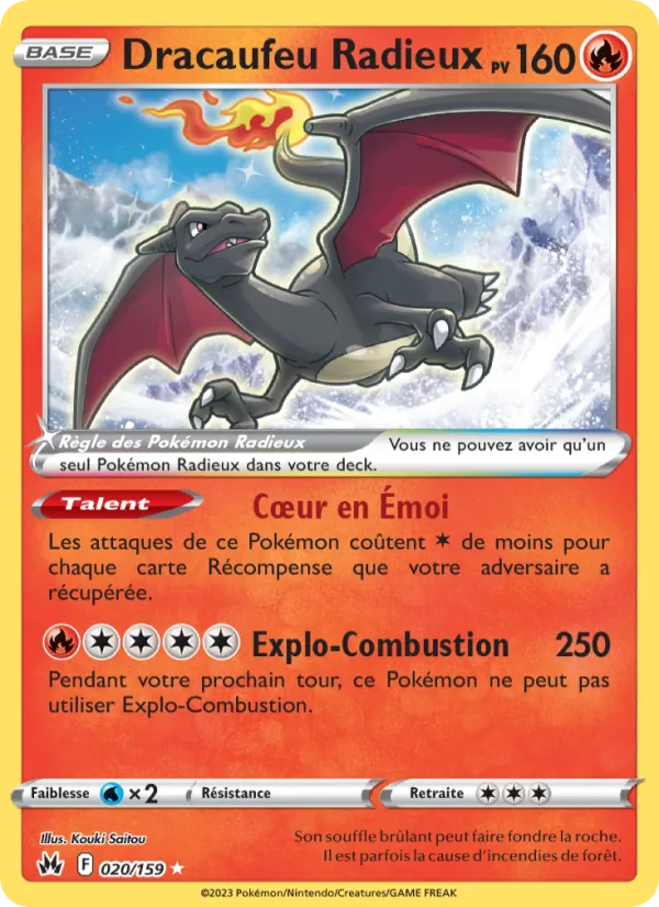 Dracaufeu Radieux Zénith Suprême 020/159