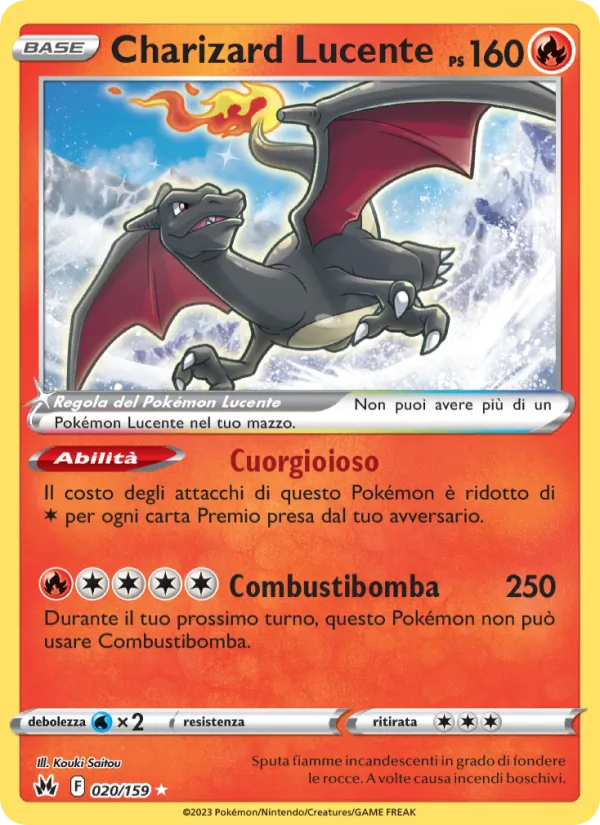 Charizard Lucente Zenit Regale 020/159