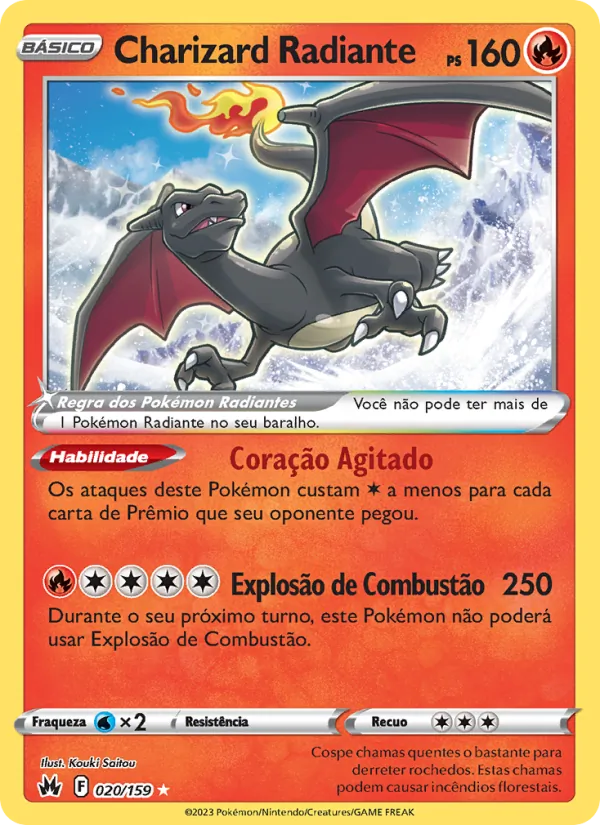 Charizard Radiante Realeza Absoluta 020/159