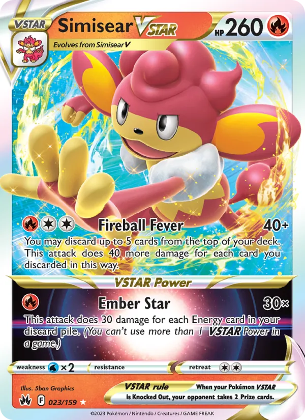 Simisear VSTAR Crown Zenith 023/159