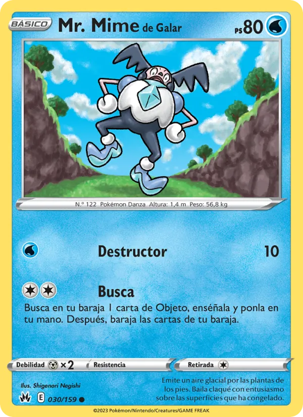 Mr. Mime de Galar Cenit Supremo 030/159