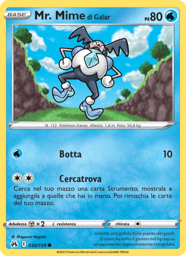 Mr. Mime di Galar Zenit Regale 030/159