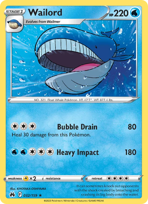 Wailord Crown Zenith 032/159