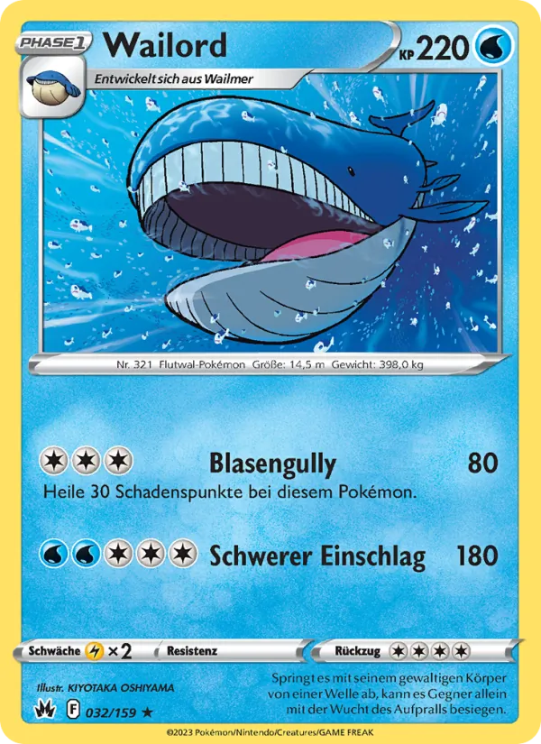 Wailord Zenit der Könige 032/159