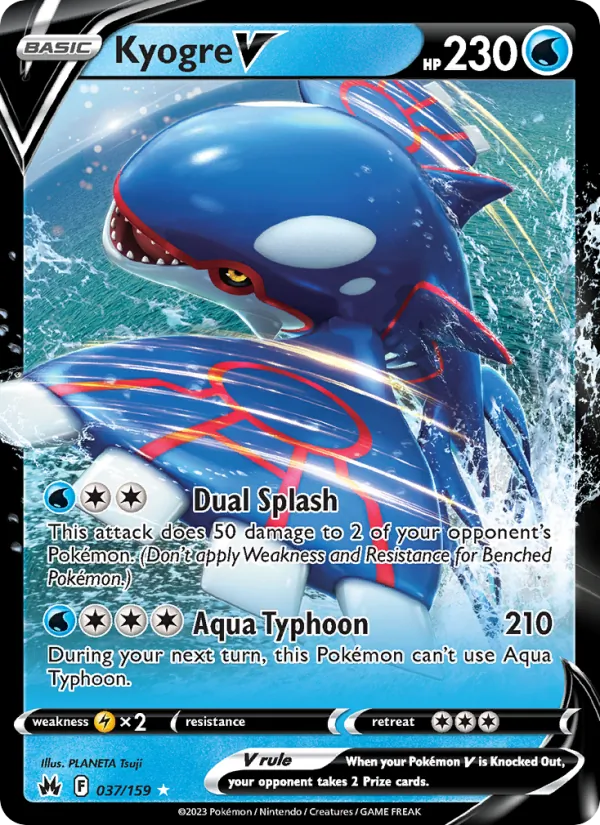 Kyogre V Crown Zenith 037/159