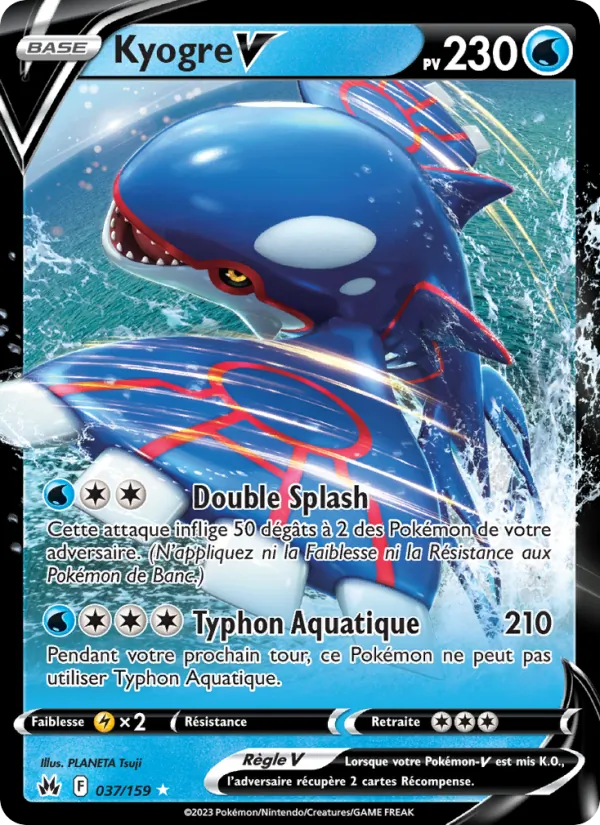 Kyogre V Zénith Suprême 037/159