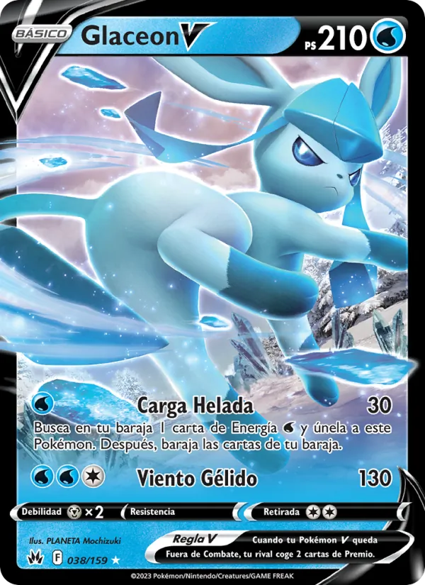 Glaceon V Cenit Supremo 038/159