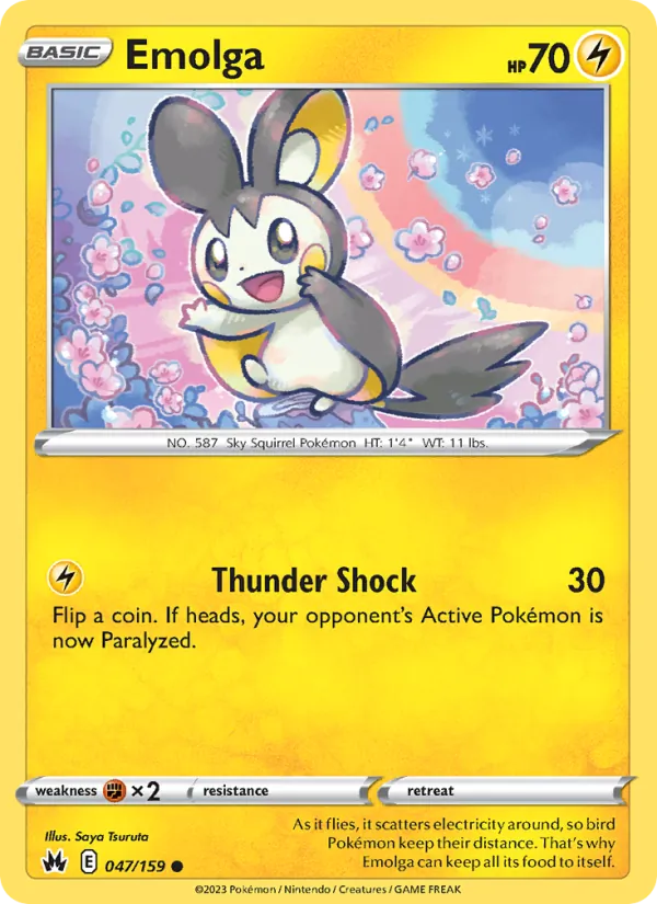 Emolga Crown Zenith 047/159