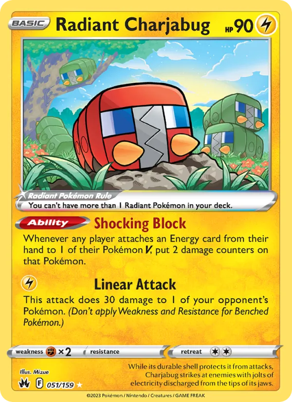 Radiant Charjabug Crown Zenith 051/159