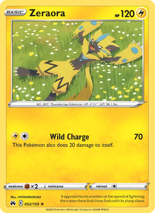 Zeraora Crown Zenith 052/159