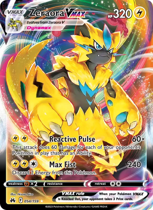 Zeraora VMAX Crown Zenith 054/159