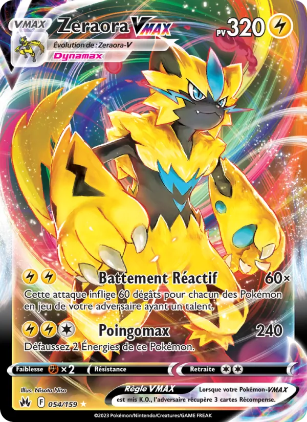 Zeraora VMAX Zénith Suprême 054/159