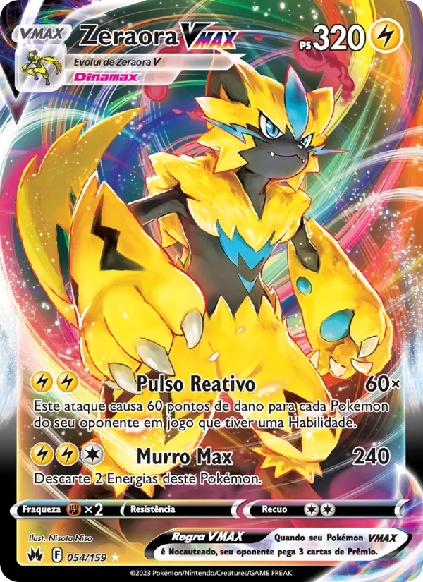 Zeraora VMAX Realeza Absoluta 054/159