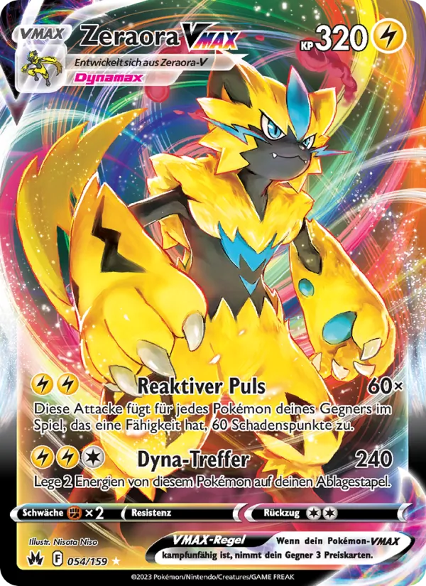 Zeraora VMAX Zenit der Könige 054/159