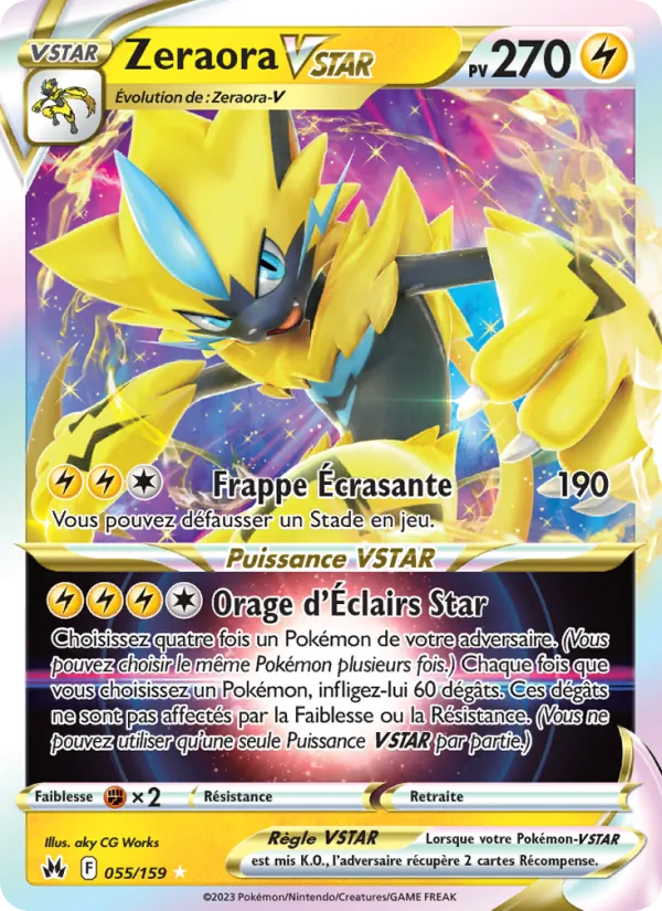 Zeraora VSTAR Zénith Suprême 055/159