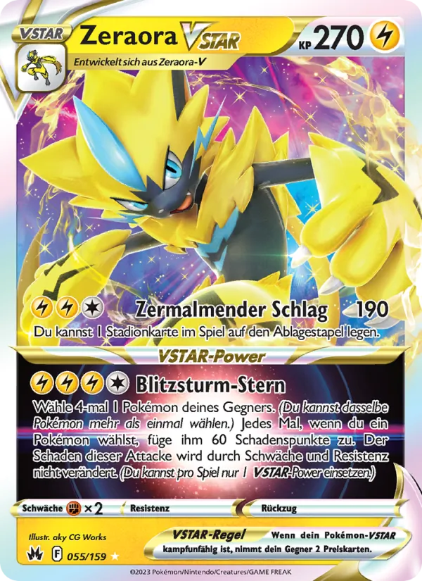 Zeraora VSTAR Zenit der Könige 055/159