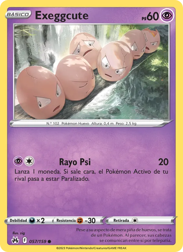 Exeggcute Cenit Supremo 057/159