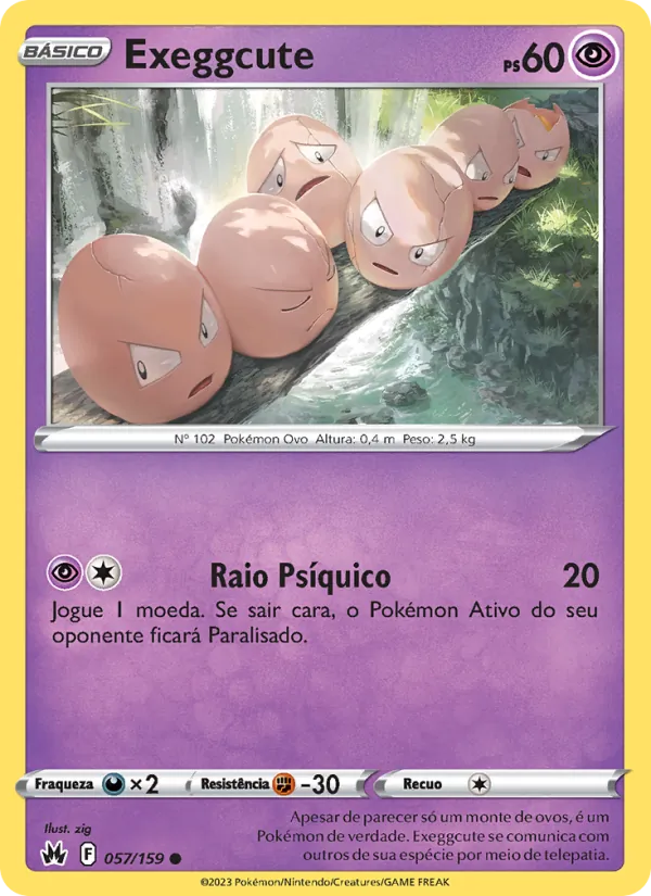Exeggcute Realeza Absoluta 057/159