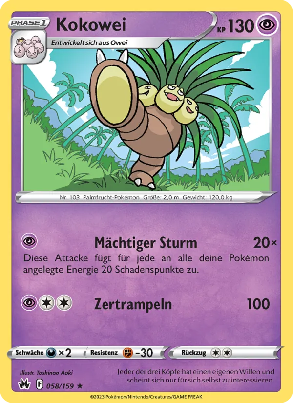 Kokowei Zenit der Könige 058/159